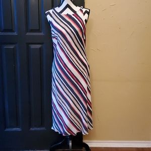 Casual Corner Silk Lined Sleeveless Dress Sz 12